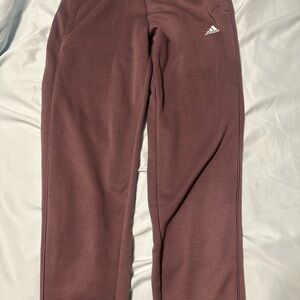 Adidas Brown Sweatpants Soft Fleece Joggers